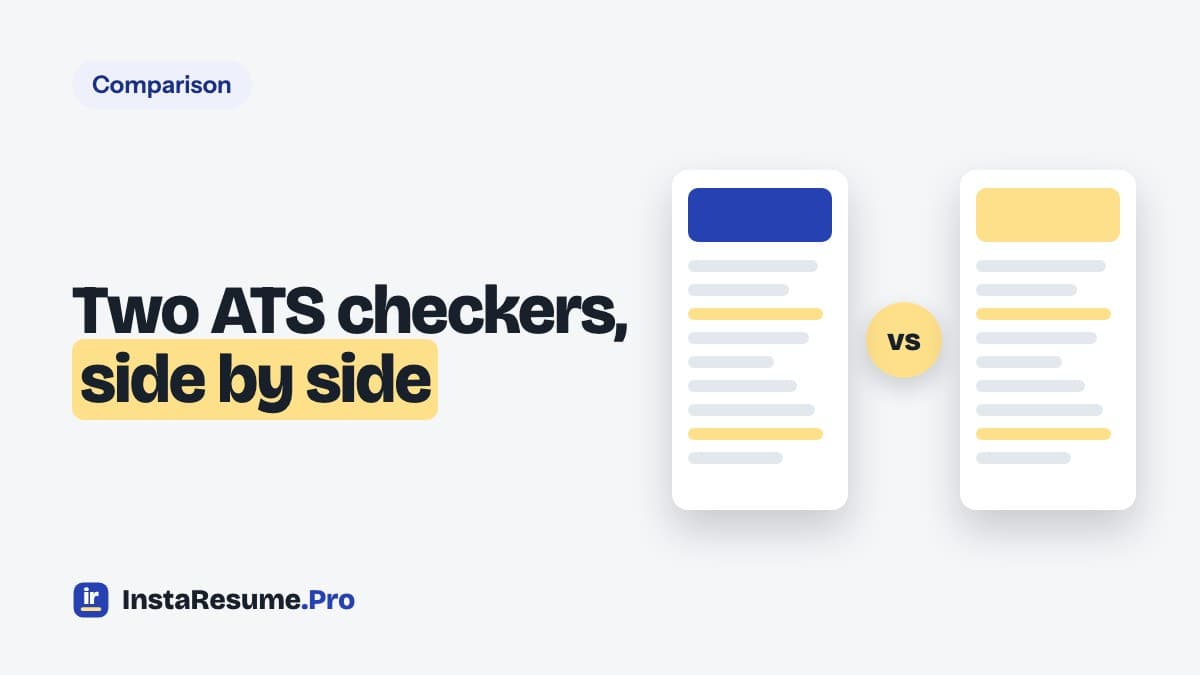Jobscan vs InstaResume.Pro: Which ATS Checker Is Actually Better in 2026?