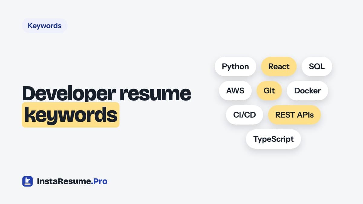 Software Developer Resume Keywords: The Definitive List for 2026